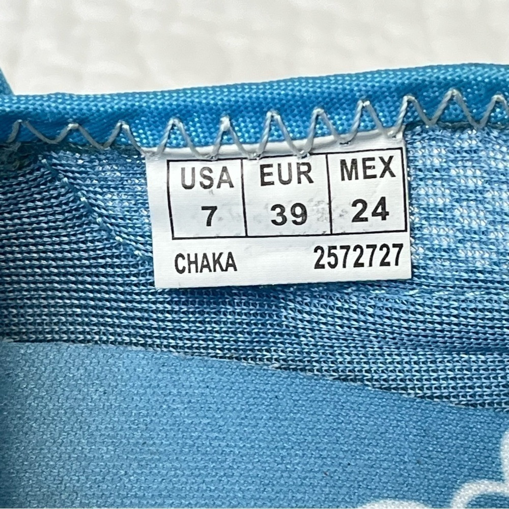 Danskin Now Womens Chaka Sz 7 Blue / White Slip On Mary Jane Sneakers Shoes - Picture 10 of 10